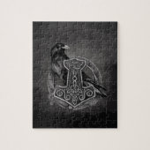 Mjolnir - De hamer van Thor en van de raven Legpuzzel (Verticaal)