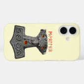 MJOLNIR Hammer of Thor, Viking Mythology T-Shirt C Case-Mate iPhone Case (Achterkant (horizontaal))