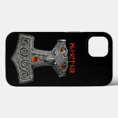 MJOLNIR Hammer van Thor, Viking Mythology Black Case-Mate iPhone Case (Achterkant (horizontaal))