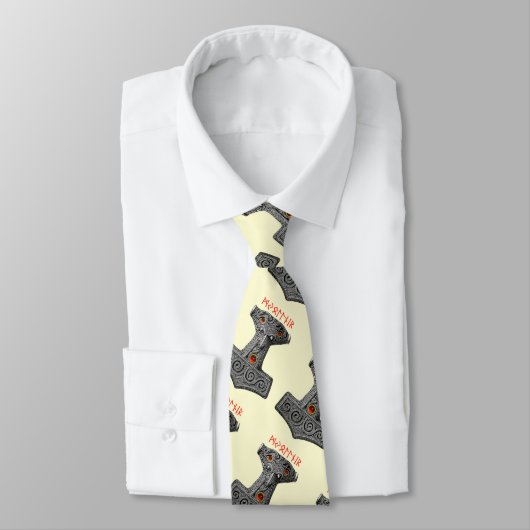 MJOLNIR Hammer van Thor Viking Mythology Ivory Stropdas (Gebonden)