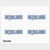 Mjolnir Noorse mythologie Ovale Sticker (Vel)