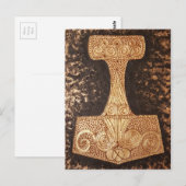 Mjolnir, thor's hammer briefkaart (Voorkant / Achterkant)