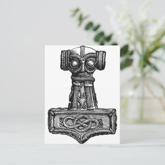 Mjolnir: Thor's Hammer Briefkaart (Staand voorkant)