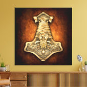 Mjolnir - Thor's Hammer Canvas Afdruk (Insitu (Woonkamer))