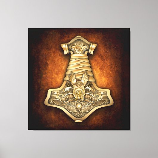 Mjolnir - Thor's Hammer Canvas Afdruk (Voorkant)