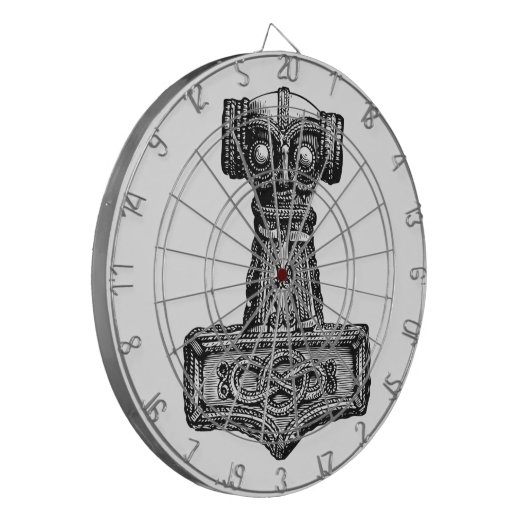 Mjolnir: Thor's Hammer Dartbord (Voorkant Links)