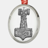 Mjolnir: Thor's Hammer Metalen Ornament (Links)