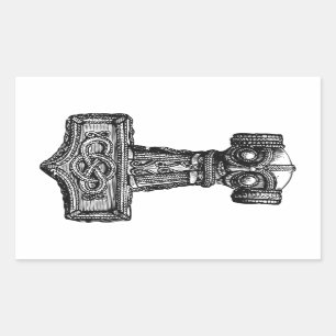 Mjolnir: Thor's Hammer Rechthoekige Sticker