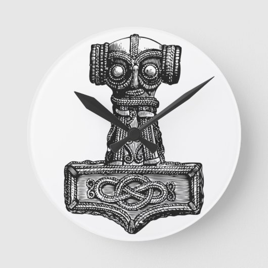 Mjolnir: Thor's Hammer Ronde Klok (Voorkant)