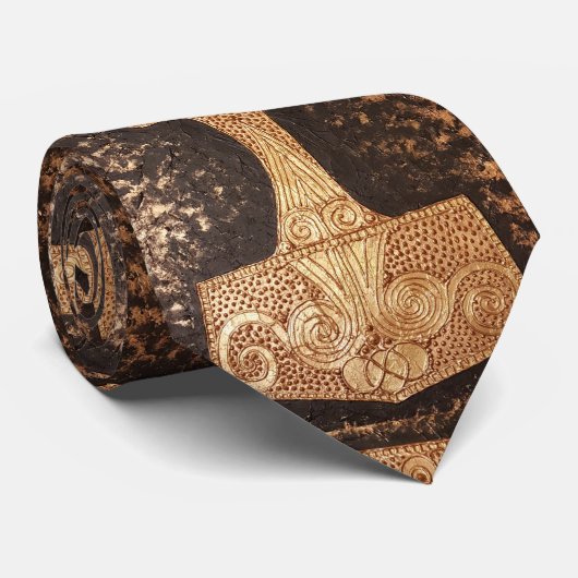 Mjolnir, thor's hammer stropdas (Opgerold)