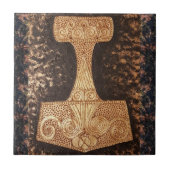 Mjolnir, thor's hammer tegeltje (Voorkant)