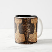 Mjolnir, thor's hammer tweekleurige koffiemok (Voorkant rechts)