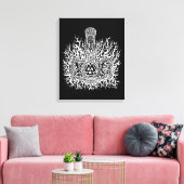 Mjolnir Valknut Canvas Afdruk (Insitu (Woonkamer))
