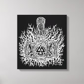 Mjolnir Valknut Canvas Afdruk (Voorkant)