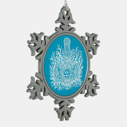 Mjolnir - Valknut Ornament (Links)