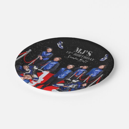 MJ's sneakerbal Papieren Bordje (Gekanteld)