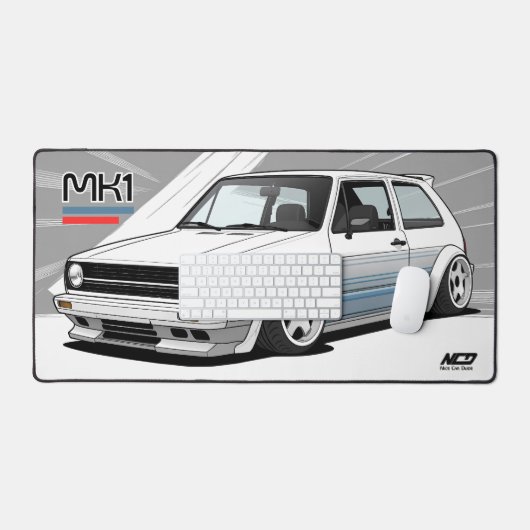 Mk1 VDub Golf Stance Auto Cultuur Bureaumat (Keyboard & Muis)