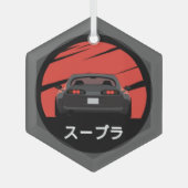 MK4 Supra Glas Ornament (Voorkant)