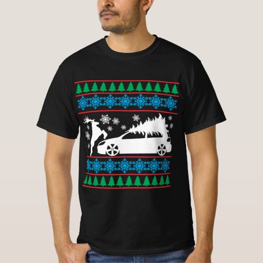 Mk6 gti lelijke kersttrui t-shirt (Voorkant)