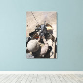 MK-19 automatische granaatwerper Canvas Afdruk (Insitu (Houten vloer))