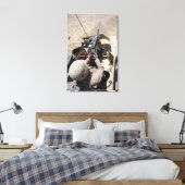 MK-19 automatische granaatwerper Canvas Afdruk (Insitu (Slaapkamer))