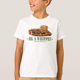 MK A Whippet Eerste Wereldoorlog Britse Middelzwar T-shirt