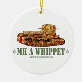 MK Een Whippet Wereldoorlog Een Britse Medium Tank Keramisch Ornament