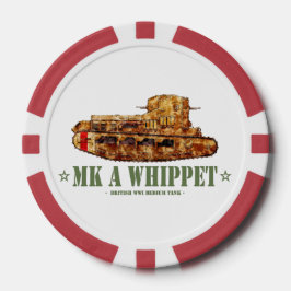 MK Een Whippet Wereldoorlog Een Britse Medium Tank Poker Chips