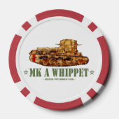 MK Een Whippet Wereldoorlog Een Britse Medium Tank Poker Chips (Achterkant)