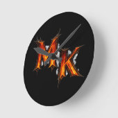 MK Infernaal Gotisch Embleem Ronde Klok (Hoek)