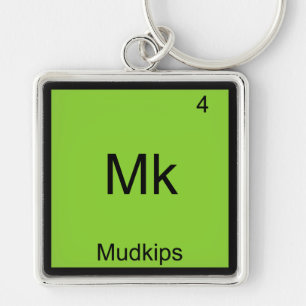 Mk - Mudkips Grappig Chemie T-Shirt met Meme Eleme Sleutelhanger