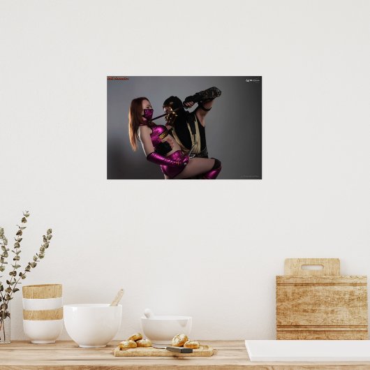 MK Roomies Scorpion X Mileena Poster (Keuken)