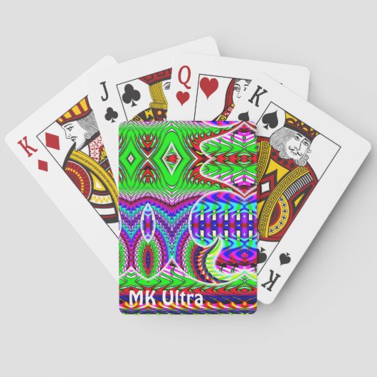 MK Ultra (U kunt de woorden wijzigen) Pokerkaarten (Achterkant)