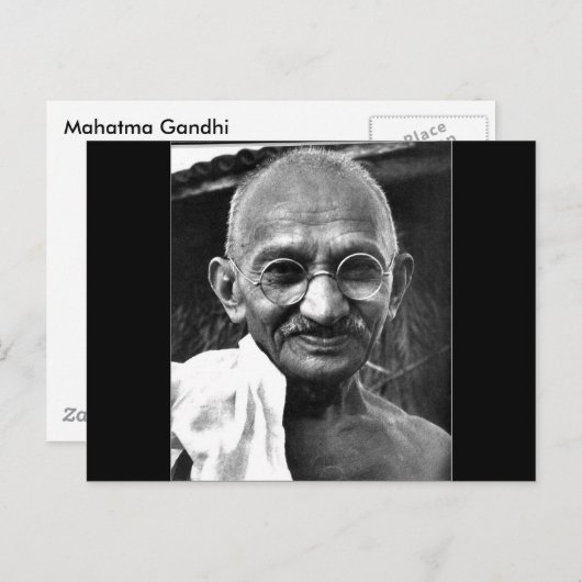 MKGandhi Briefkaart (Voorkant / Achterkant)