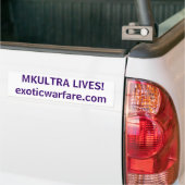 MKULTRA LEVEN! exoticwarfare.com Bumpersticker (Op Truck)