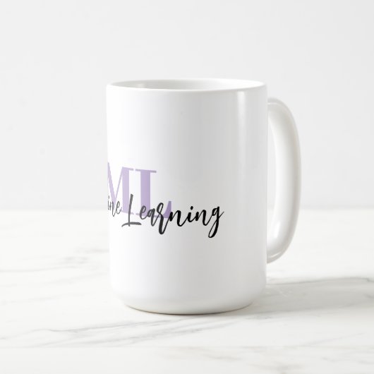 ML Witte Mok – Voor Machine Learning Fans 💜☕ (Voorkant rechts)