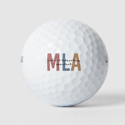 MLA Medical Laboratory Assistant Golfballen (Voorkant)