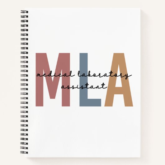 MLA Medical Laboratory Assistant Notitieboek (Voorkant)