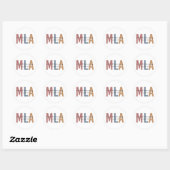 MLA Medical Laboratory Assistant Ronde Sticker (Vel)