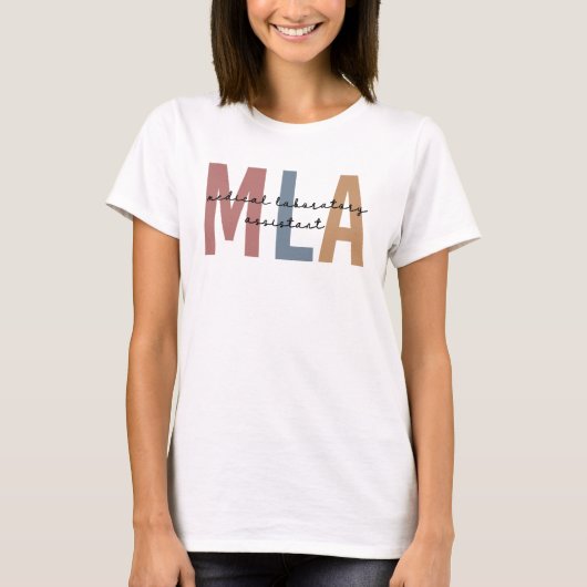 MLA Medical Laboratory Assistant T-shirt (Voorkant)