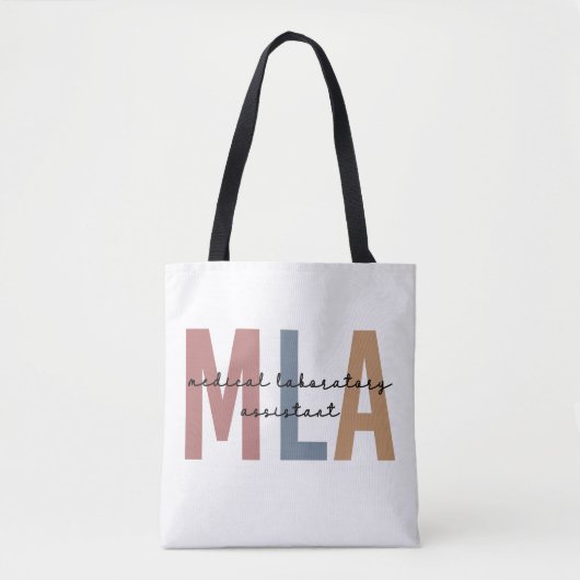 MLA Medisch Laboratorium Assistent Tote Bag (Voorkant)