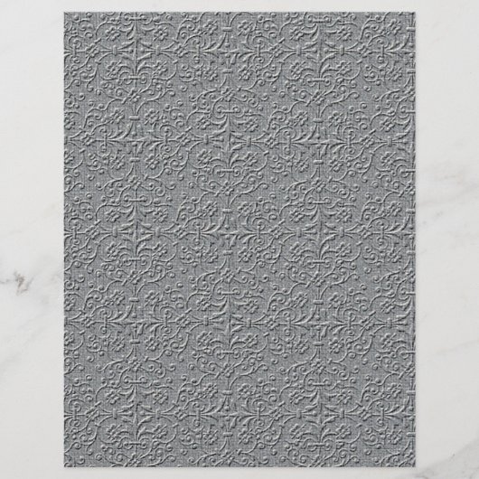MLE METALIC SILVER GRAY DECORATIVE EMBOSSING P FLYER (Voorkant)