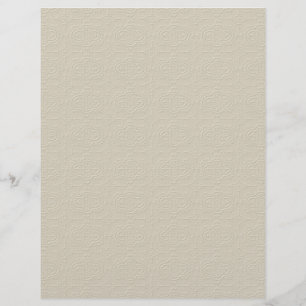 MLE NEUTRAL TAN DECORATIVE EMBOSSED PATTERN TEXTUR FLYER