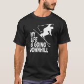 MLIGD - skier - zwart shirt - wit ontwerp (Voorkant)