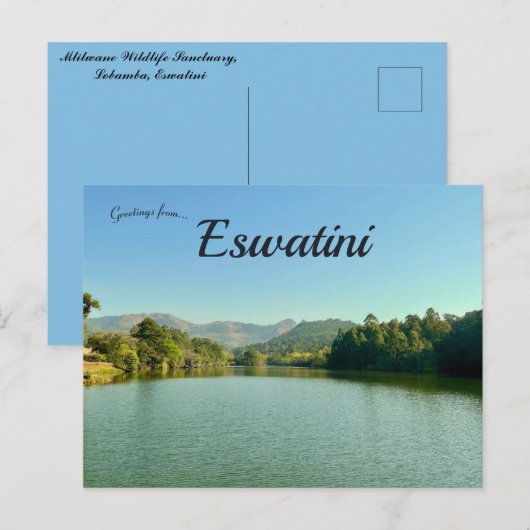 Mlilwane Wildlife Sanctuary Lobamba Eswatini Briefkaart (Voorkant / Achterkant)