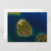 Mljet aerial Croatia Briefkaart (Voorkant / Achterkant)