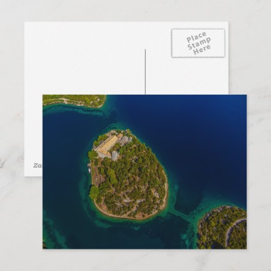 Mljet aerial Croatia Briefkaart (Voorkant / Achterkant)