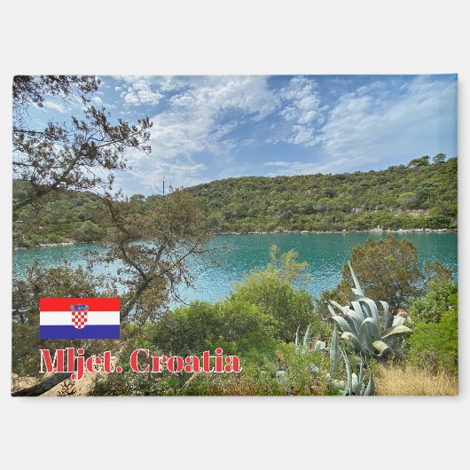 Mljet eiland in Kroatië, reizen Magneet (Voorkant)