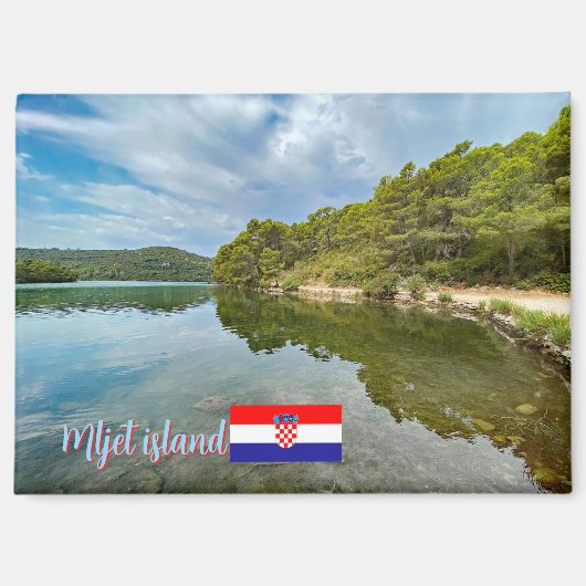 Mljet eiland in Kroatië, reizen Magneet (Voorkant)