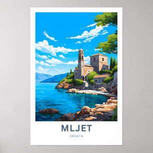 Mljet Kroatië Reisprint Poster